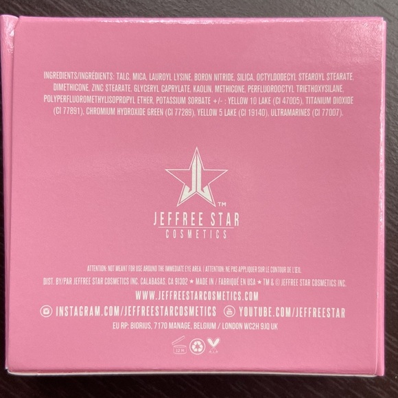 NEW! JEFFREE STAR Pressed Pigment Eye Shadow Single CHAMELEON FETISH GreenYellow - Picture 3 of 5